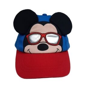 Mickey Mouse Toddler Hat Adjustable Strap Mickey Ears Walt Disney World One Size